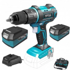 Dedra Set Masina de gaurit si insurubat cu percutie SAS+ALL 2 acumulatori Li-Ion 18V 4.0Ah incarcator 60W si geanta